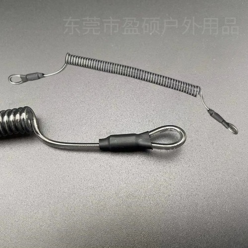Spinning Spring Rope Automatic Retractable Lure Rod Guard Waist Short Rope Fishing Gear Accessories Hook