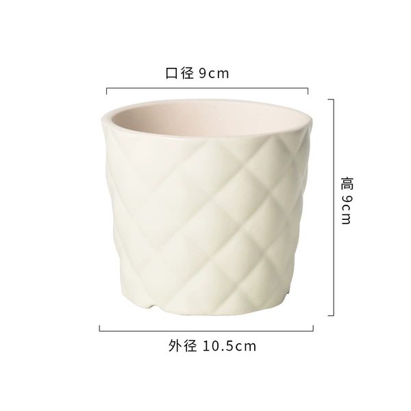 Pineapple flowerpot beige