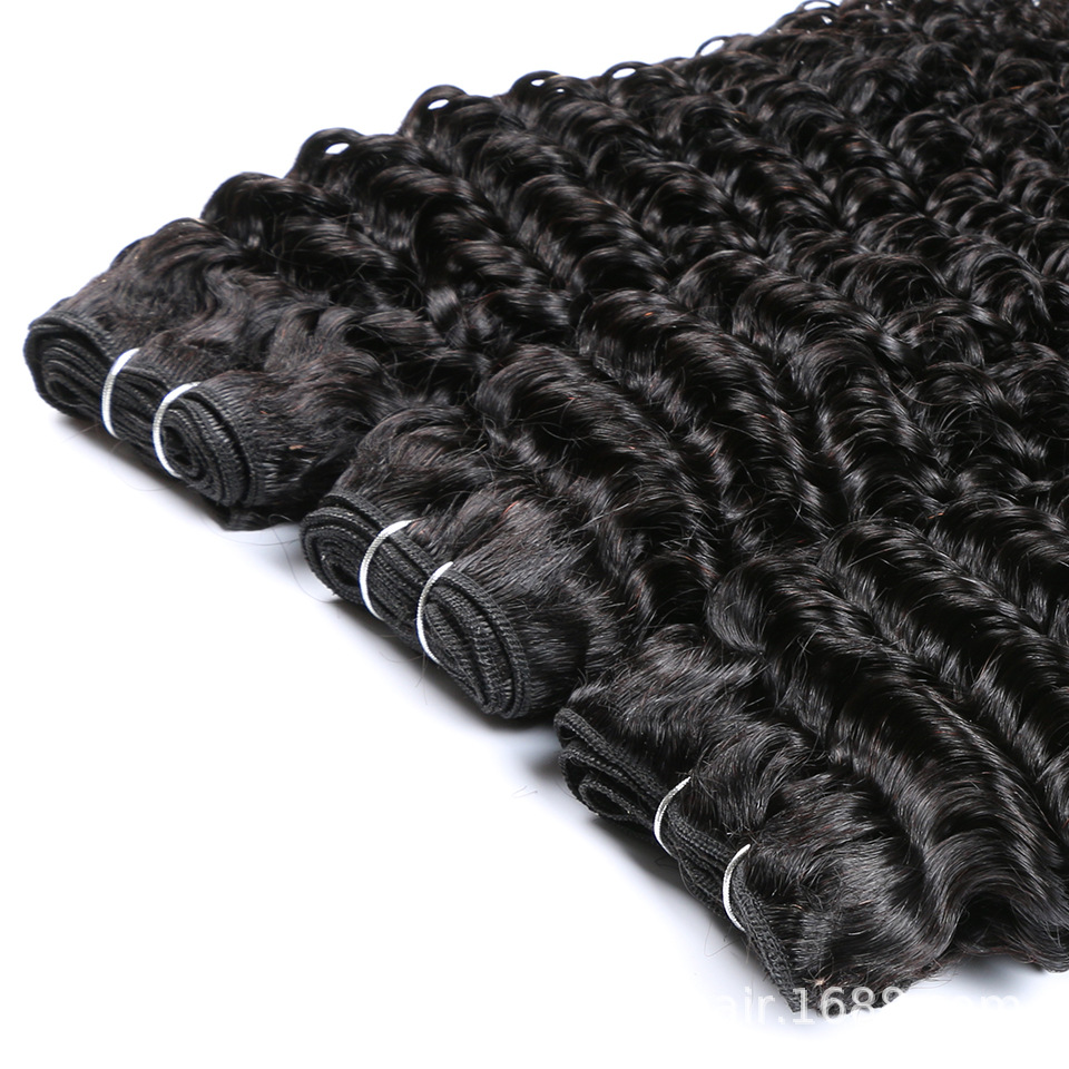 8A profunda Peluca de pelo rizado cortina de pelo onda profunda cortina de cabello humano real cabello natural