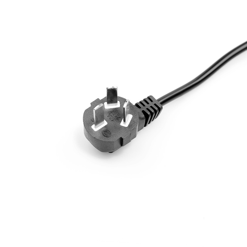 Manufacturer of 1.2-meter standard three-hole character tail power cord for computer host projector adapter with 3 cores