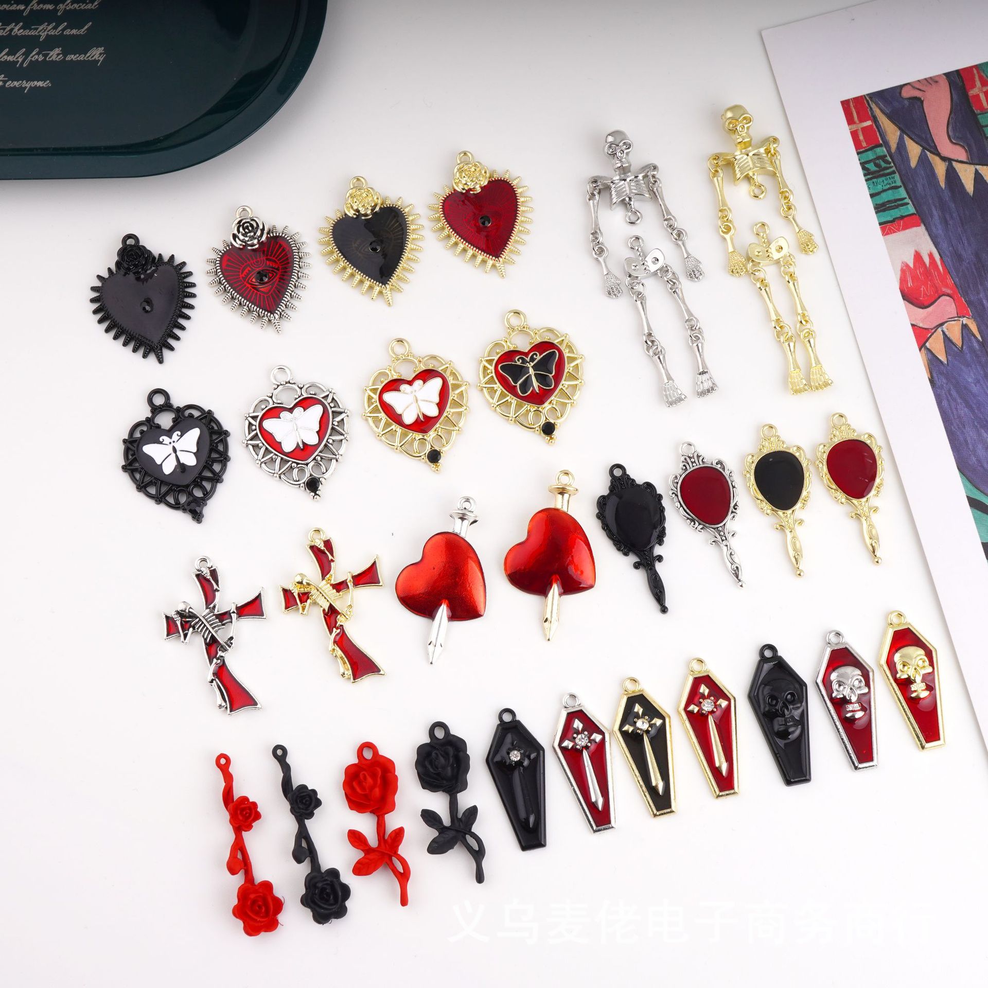 巴洛克风挂件 合金滴油饰品配件 耳环项链材料 diy制作 厂家批发