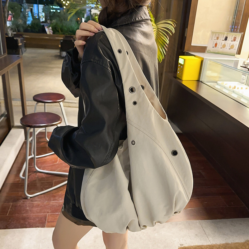 New Korean-Style Lazy Hobo Bag, Niche Fabric Casual Everyday Underarm Bag, Simple Versatile Shoulder Tote Bag New Korean-Style Lazy Hobo Bag, Niche Fabric Casual Everyday Underarm Bag, Simple Versatile Shoulder Tote Bag