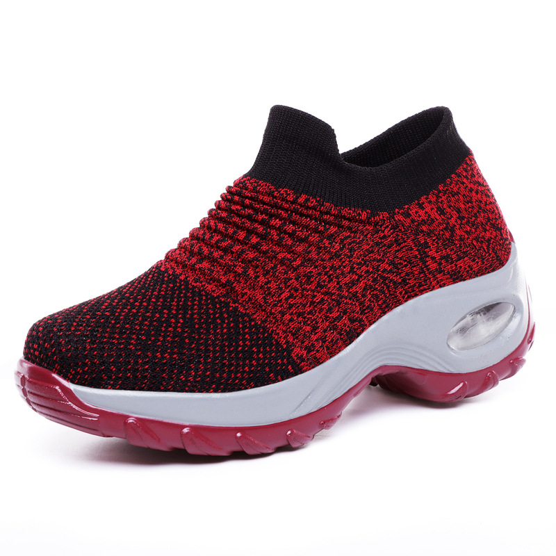 Cross-border e-commerce plus size Amazon outdoor ultra-light women's shoes air cushion flying woven sneaker overshoes socks shoes foreign trade Cross-border e-commerce plus size Amazon outdoor ultra-light women's shoes air cushion flying woven sneaker overshoes socks shoes foreign trade