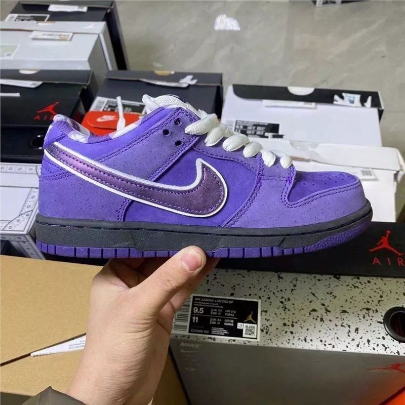Putian Dunk Purple Lobster Suede Low-Top Wear-Resistant Casual Sports Lightweight Sneakers for Men and Women with Air Cushion Cushioning