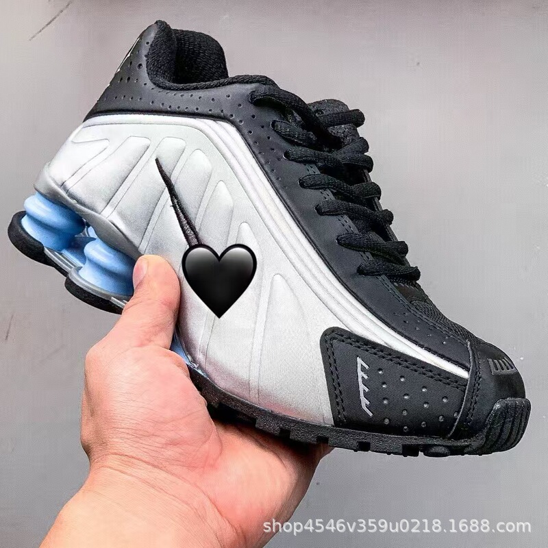 莆田靴 SHOX R4 シリーズロートップカジュアルエアクッションスポーツシューズ滑り止め耐摩耗性通気性衝撃吸収ランニングシューズ|undefined