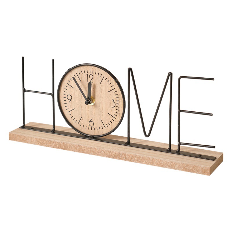 Decoración hecha a mano para sala de estar, reloj de escritorio creativo para casa y oficina