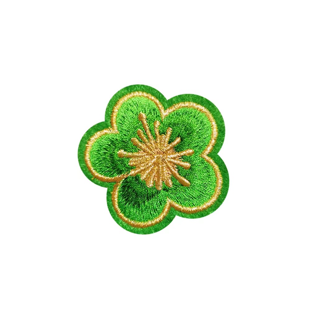 Bordado de la computadora bordado de flores pegatinas de tela ropa pantalones suéter decoración reparación subsidio flor planchado decoración parche pegatinas