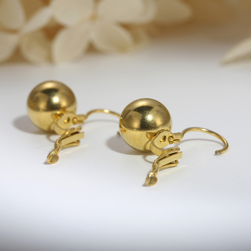 Birthday Occasion PVD Coated 18K Gold Plated Geometric Titanium Steel Fashion Waterproof Non Tarnish Earrings