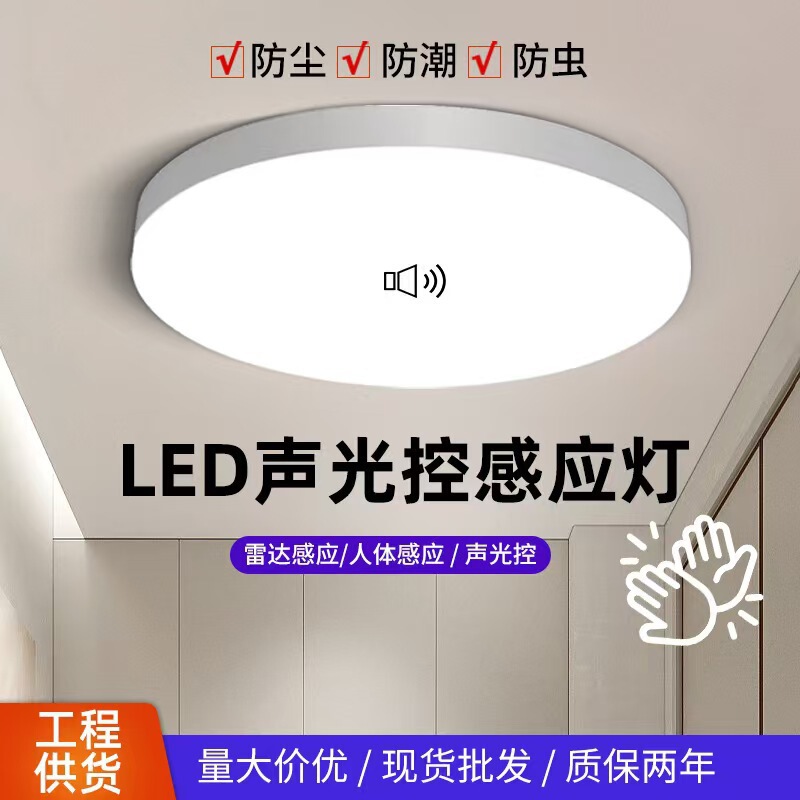 Yaming Human Body Sensing Radar Voice-Controlled Ceiling Light Automatically Lights up the Corridor and Garage Smart Sensor Light Yaming Human Body Sensing Radar Voice-Controlled Ceiling Light Automatically Lights up the Corridor and Garage Smart Sensor Light