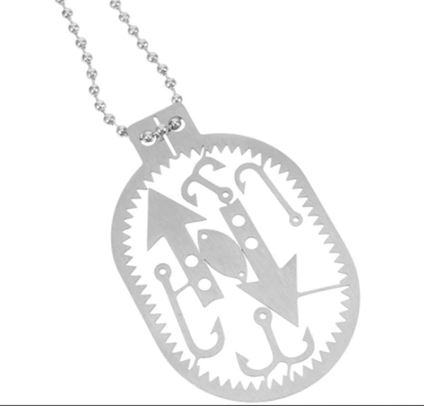 Necklace fish hook card