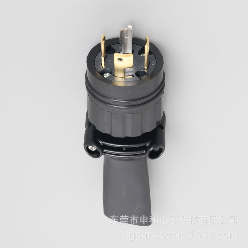 AMERICAN DENKI美国电机防水插头4222RW/4224RW美标工业插头黑色