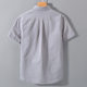 Men's Linen Short-sleeved Lapel Shirt Linen Men's Summer Youth Business Casual Cotton Linen Shirt Shirt