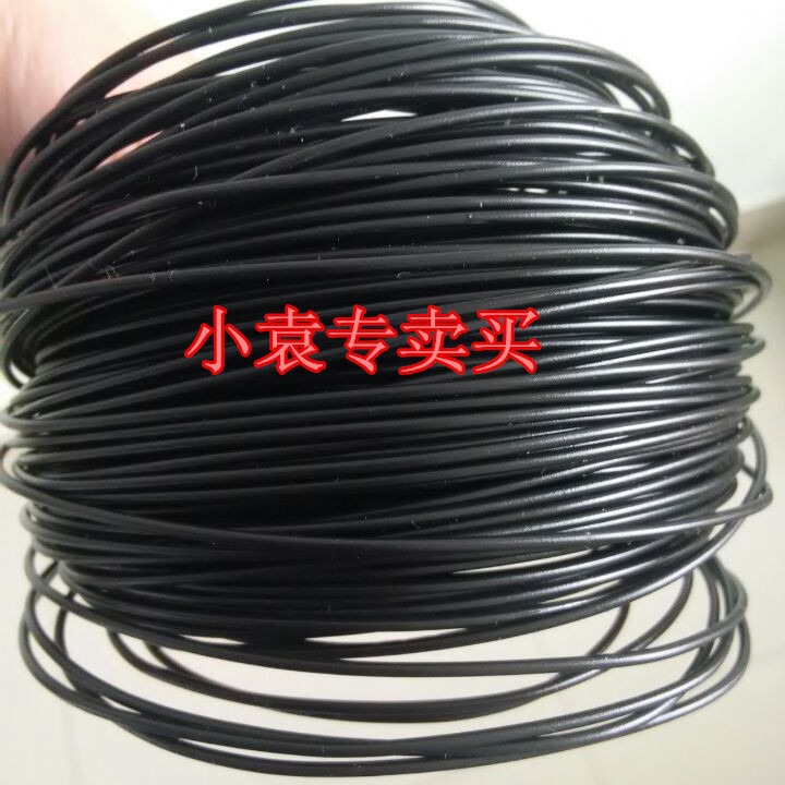 2.0mmPVC绑扎带 黑色白色 电镀锌铁丝扎线 包塑铁芯扎丝 50米