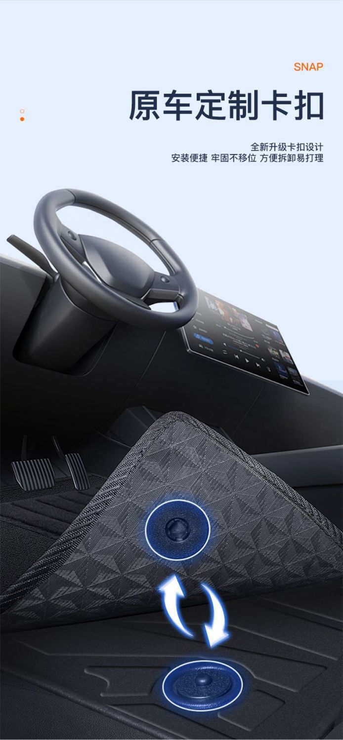 Suitable for 4-generation Emgrand Foot Pad 25 TPE 4-generation Main Driving Single Car Supplies Interior Decoration New