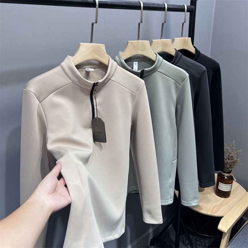 Large Cusson AR Feather Series Lightweight Elastic Soft Air Layer Spring and Autumn Half Zip Collar Sports Casual Long Hooded Jacket