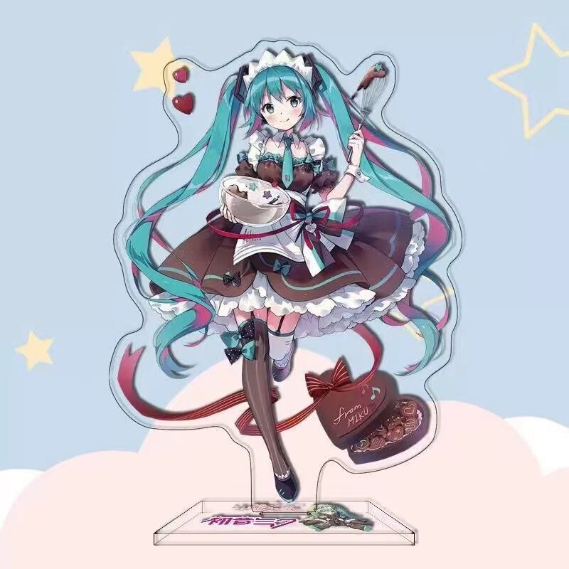 初音ミク スタンド 周辺機器 かわいい殿下初音 スタンド オーナメント アニメ 二次元 ギフト 親友 10cm|undefined