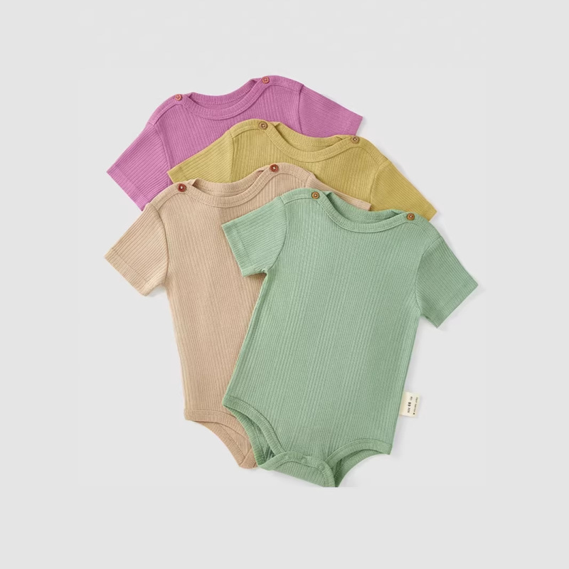 Bodysuit Newborn Pure Cotton Short-Sleeve Triangle Romper Summer Thin Jumpsuit Unisex Baby Romper