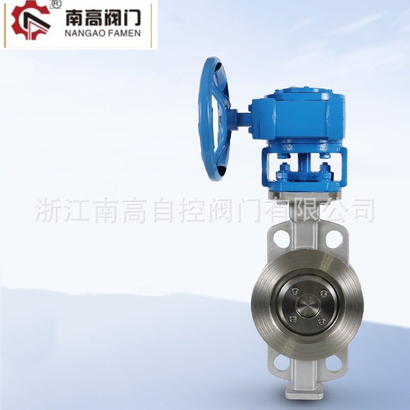 南高阀门生产 D373W-10P DN300 焊接双向承压硬密封蝶阀