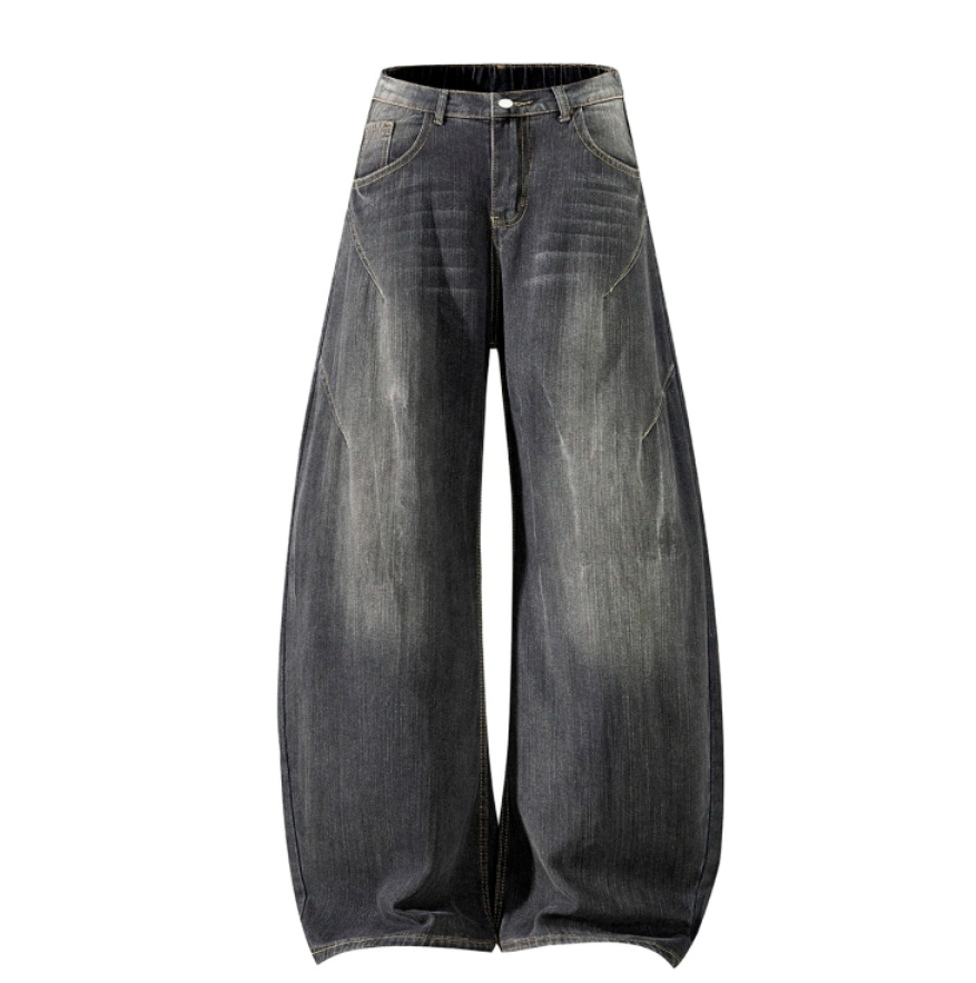 Vintage American Machete Jeans para hombres de verano delgado pantalones de lavado pesado marca de moda de calles fritas pantalones largos de piernas largas image 4
