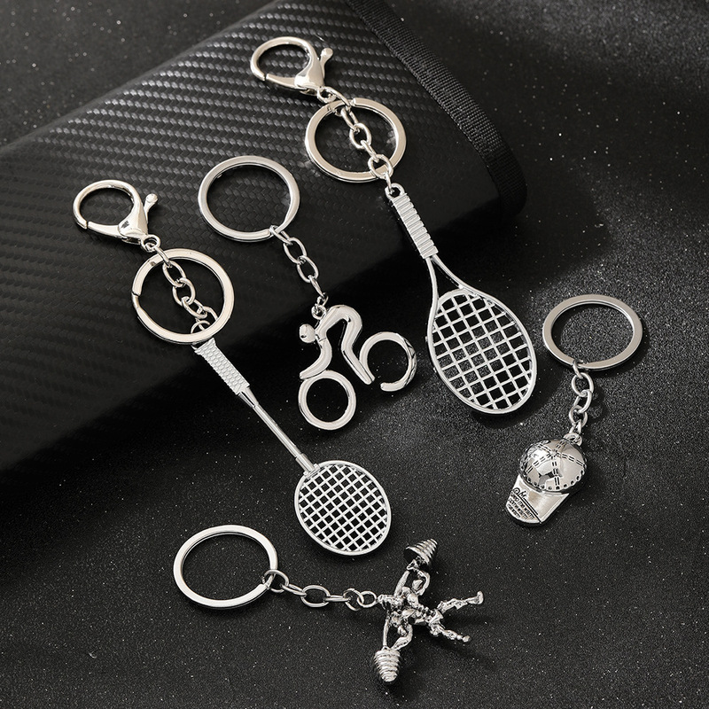 Cross-border explosion creative pendant sports series alloy keychain new hot selling car pendant key chain decoration Cross-border explosion creative pendant sports series alloy keychain new hot selling car pendant key chain decoration