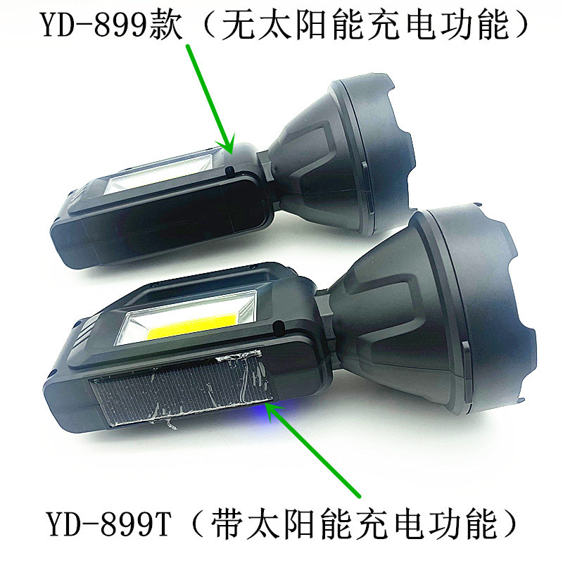 Mayorista al aire libre iluminación solar recargable LED lámpara de mano USB recargable luz alta luz telescópica linterna de luz