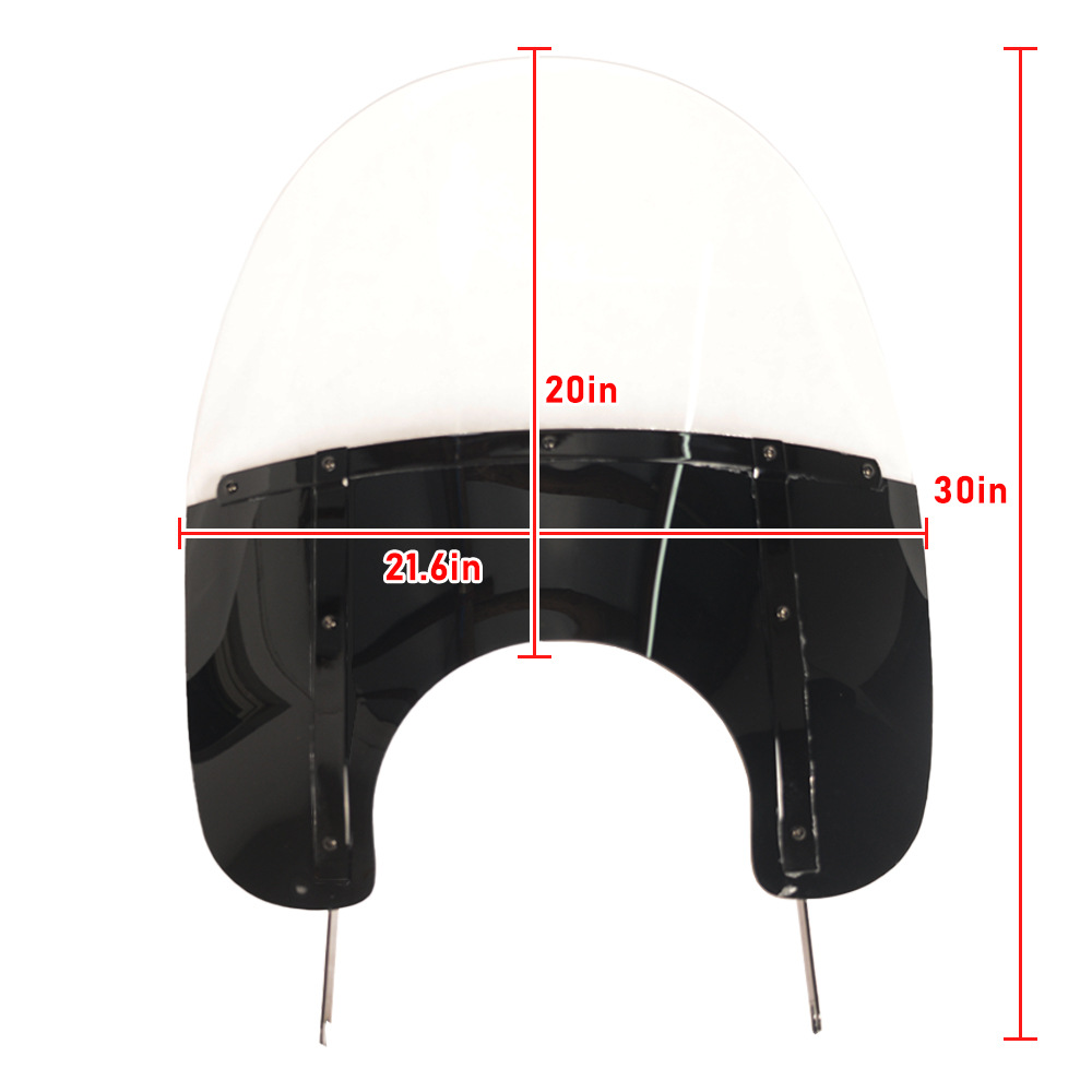 Motorcycle Accessories Contrasting Color Windshield Suitable for Harley Road King Models Quick Release and Easy Installation Pink