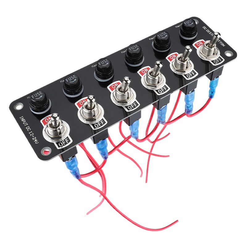 Motor coche nave modificación metal poroso interruptor de alimentación control 12v24v coche portador panel suministros fábrica nuevo producto