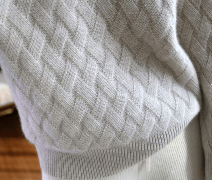 Women's Sweater High Collar Loose Knitted Pullover For Autumn_voghion.com