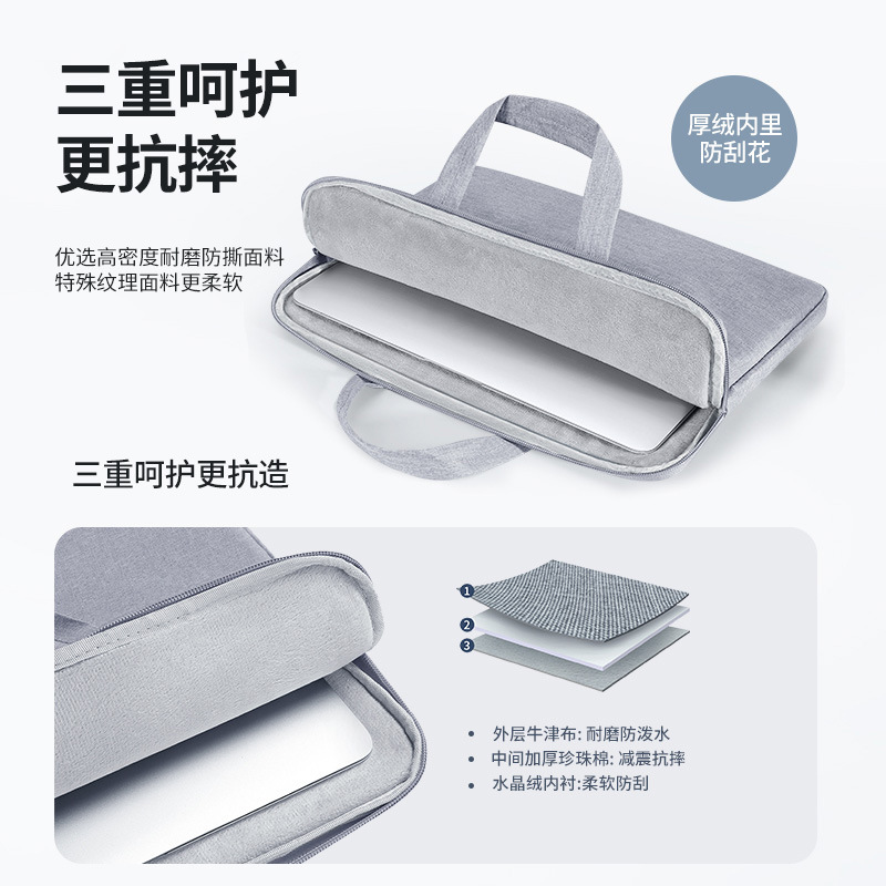 Bubm fuente fabricante bolso de la computadora portátil de 14 pulgadas bolso de la computadora mujer oficina de negocios hombre viaje transfronterizo exclusivo