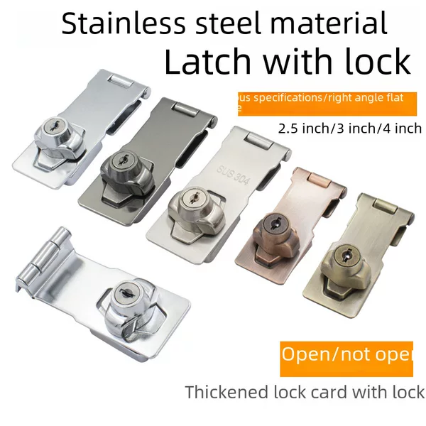 Large lock card cabinet door lock card with lock drawer lock cabinet lock file lock iron box lock file lock letter box lock 4 inch