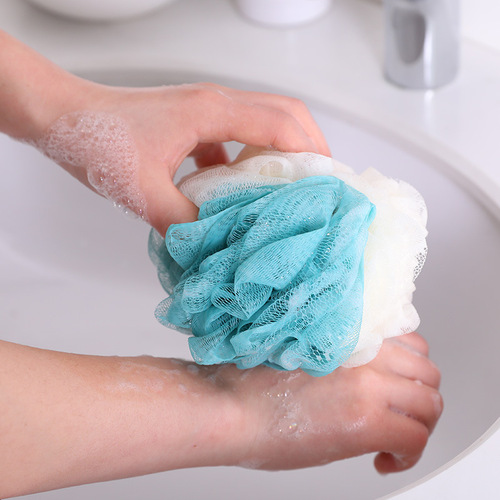 The same Japanese-style large bath flower, large bath ball, simple color matching bath flower ball, Internet celebrity bath ball, bath ball