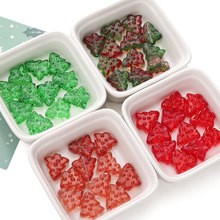 10个圣诞树玻璃珠儿童创意DIY手工配件包手串珠子项链手机链饰品