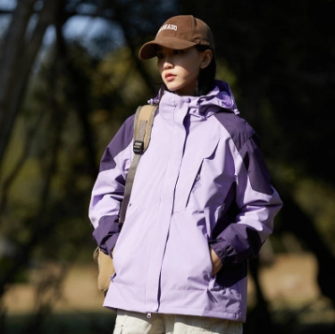 Mountain Outdoor Hard Shell Jacket Men's Three-In-One Windproof and Waterproof Two-Piece Fleece Liner Hiking Jacket