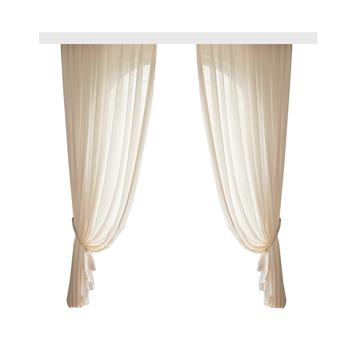 La nueva pantalla de ventana de espejo a rayas de estilo crema es translúcida e impermeable. Dormitorio, balcón, aislamiento térmico, protección solar, pantalla de ventana terminada Keqiao