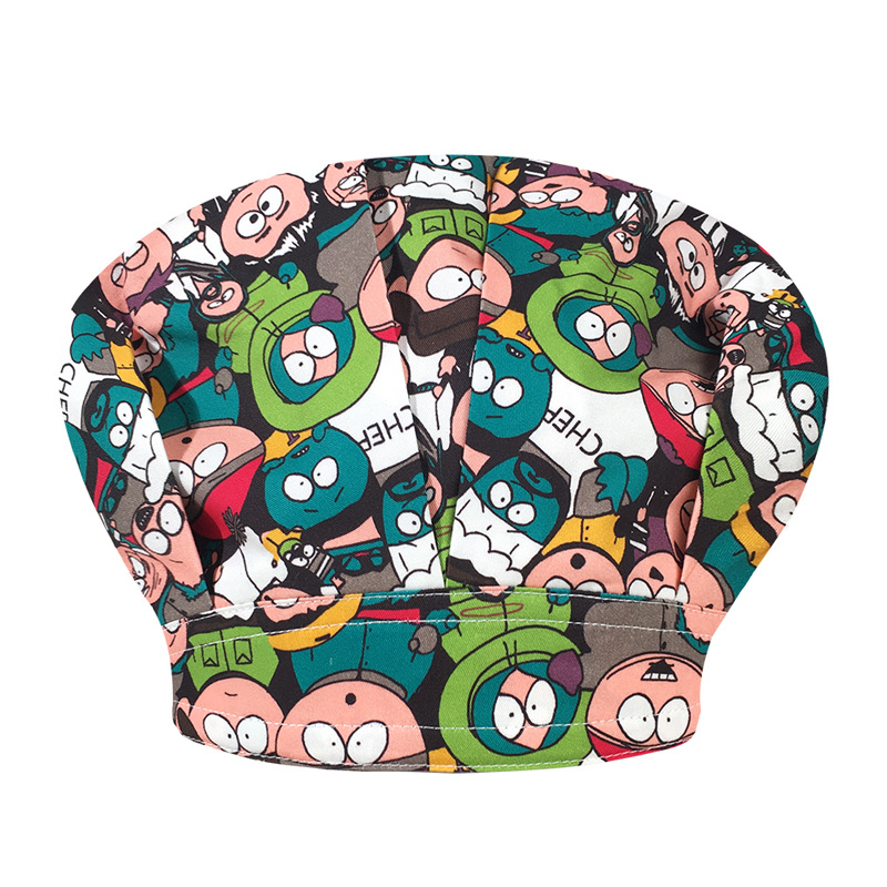 Un gran número de en stock de gama alta de algodón impreso tapa de cirugía oral dental hembra doctor enfermera Pelo Largo cerrado dedo del pie gorra mullida