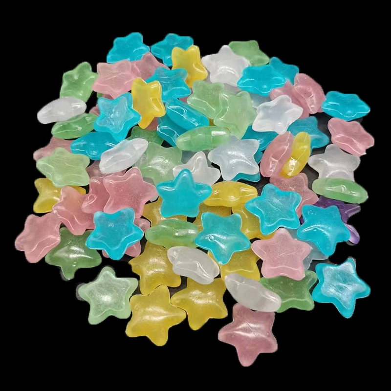 Поставка искусственного светящегося камня цвет флуоресцентный набор камень Морской Раковины Морская звезда Форма раковины светящийся камень