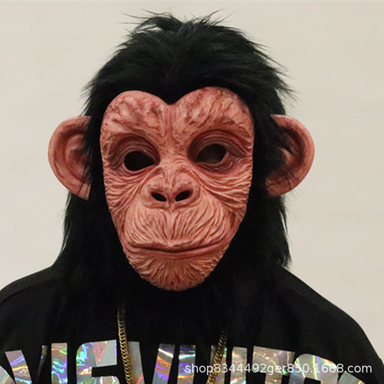 Gorila máscara sombrero Deng Chao mismo látex animal Halloween rendimiento