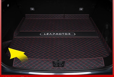 Trunk Mat: Fully Surround 2025 Zero-Car - sports-red-bottom-pad-threshold-pad-zero-running-c10-pure-electric-version-exclusive