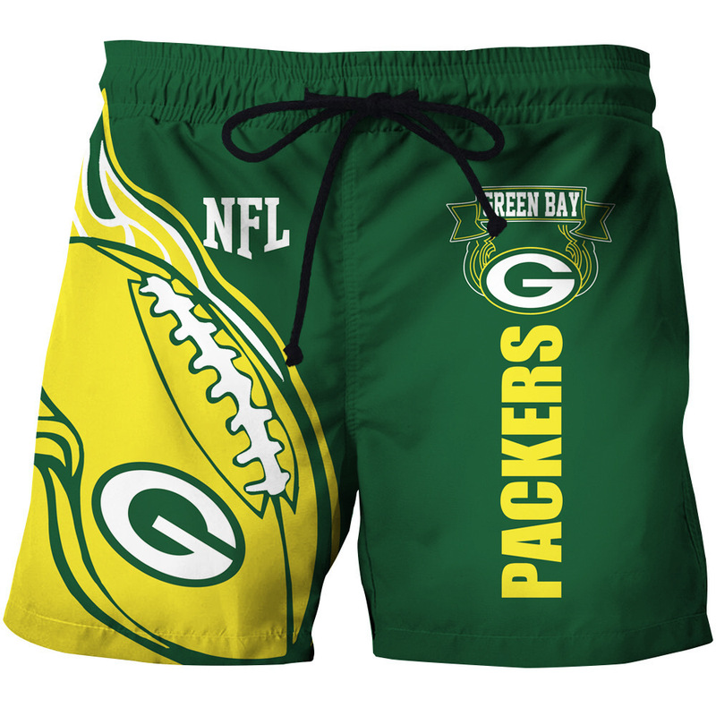 Fans gift men's digital printing with pocket can be launched beach pants rugby pants NFL shorts 32 team