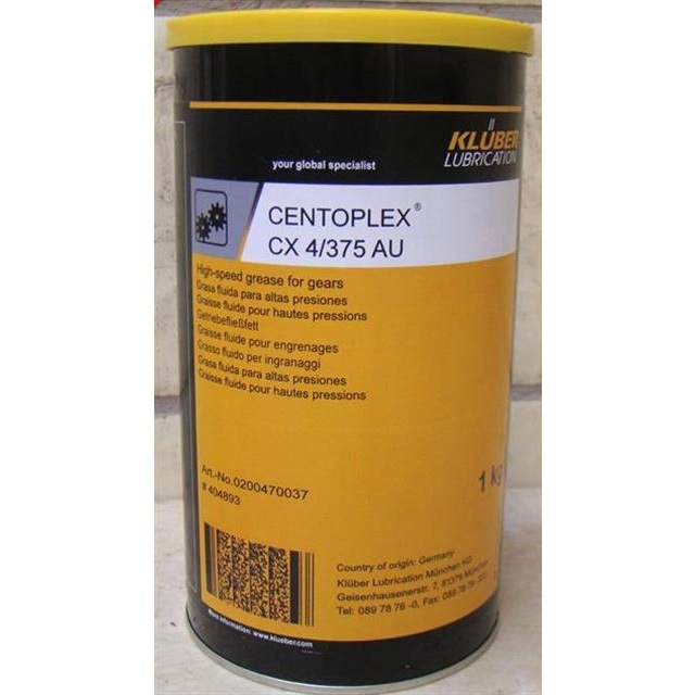 KLUBER克鲁勃CENTOPLEX CX4/375AU 高速度齿轮脂 液体润滑脂