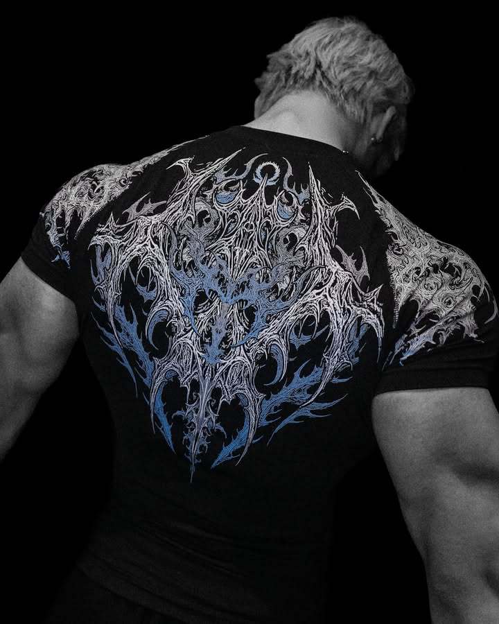 Breathedivinity Trendy Dark Style Men's T-shirt Sports, Fitness, Cycling, And Basketball, Exclusively For Cross-border 008_viptrois.com