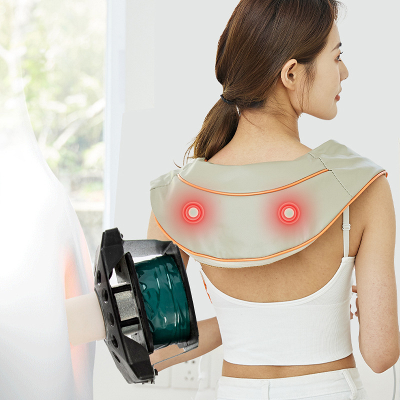 Massage Shawl with Knuckle Striker for Neck and Shoulder, Multi-functional Spinal Column and Back Massager, Back Knuckle Striker, Neck and Shoulder Massager