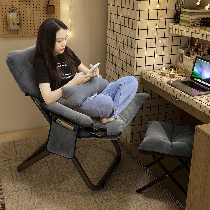 dormitory chair Lazy man sofa computer chair household student dormitory fold comfortable Sedentary backrest Lazy man