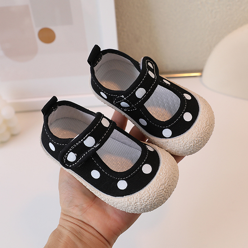 Korean version of Bo Dian Kindergarten Children's Canvas 2023 Spring and Autumn New Girls' Cloth Baby Princess Shoes_voghion.com