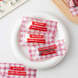 新年糯米船太妃雪花酥的包装袋圣诞节糖果饼干牛轧糖自封机封袋子