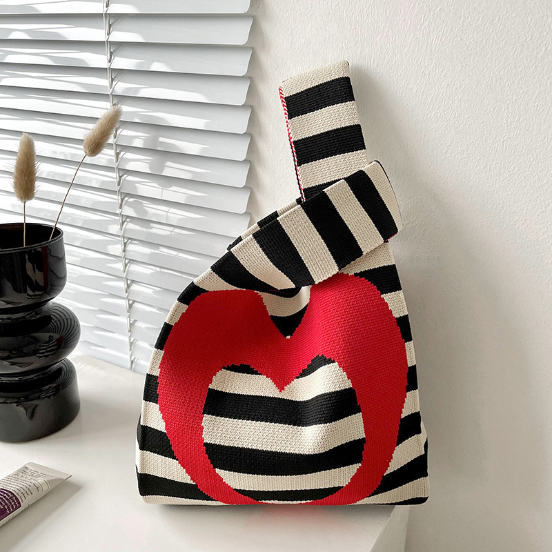 Bolsos, diseño de nicho femenino, bolso de punto personalizado, bolso tejido de un solo hombro de punto de todo fósforo, bolso de mano, bolso de mano