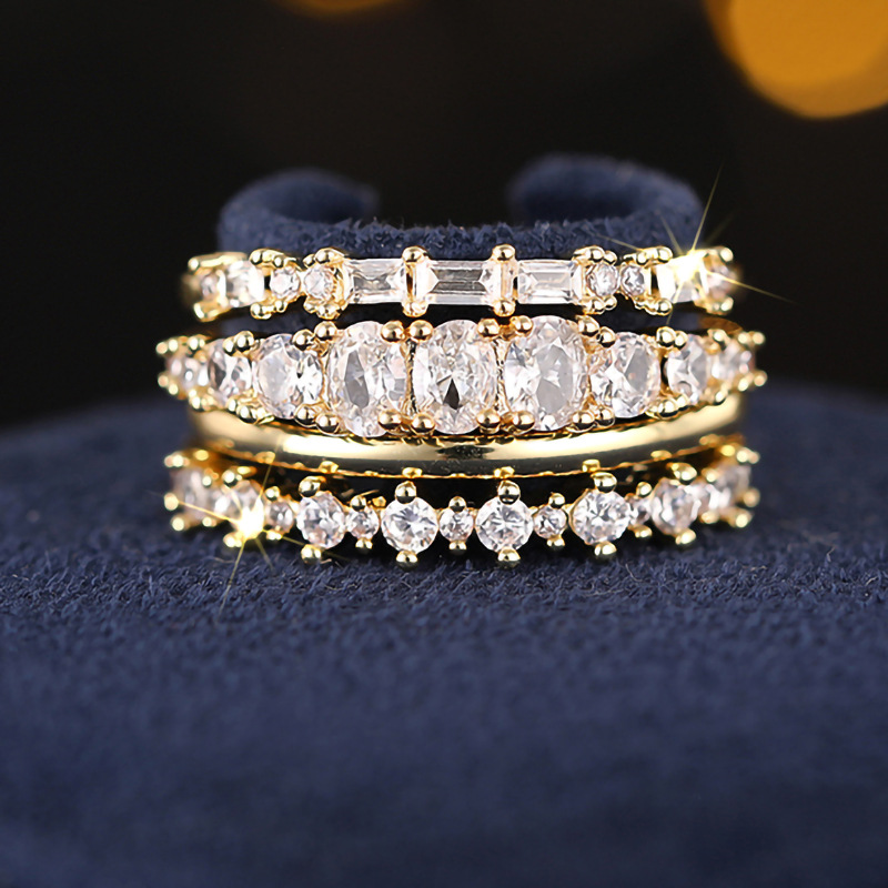 8g Weight 0.03µm Gold Plating Thickness Water Plating Gold Plating Process KC Golden Plated, White K Plated Plating Material Zircon Inlay Material Rings Classification 1 Piece Quantity Daily, Street, Shopping Occasion Copper Material Geometric Pattern All Seasons Season Women's Gender Elegant, Modern Style Style Claw Setting Craft Wholesale Jewelry Elegant Modern Style Geometric Copper Zircon Rings 12