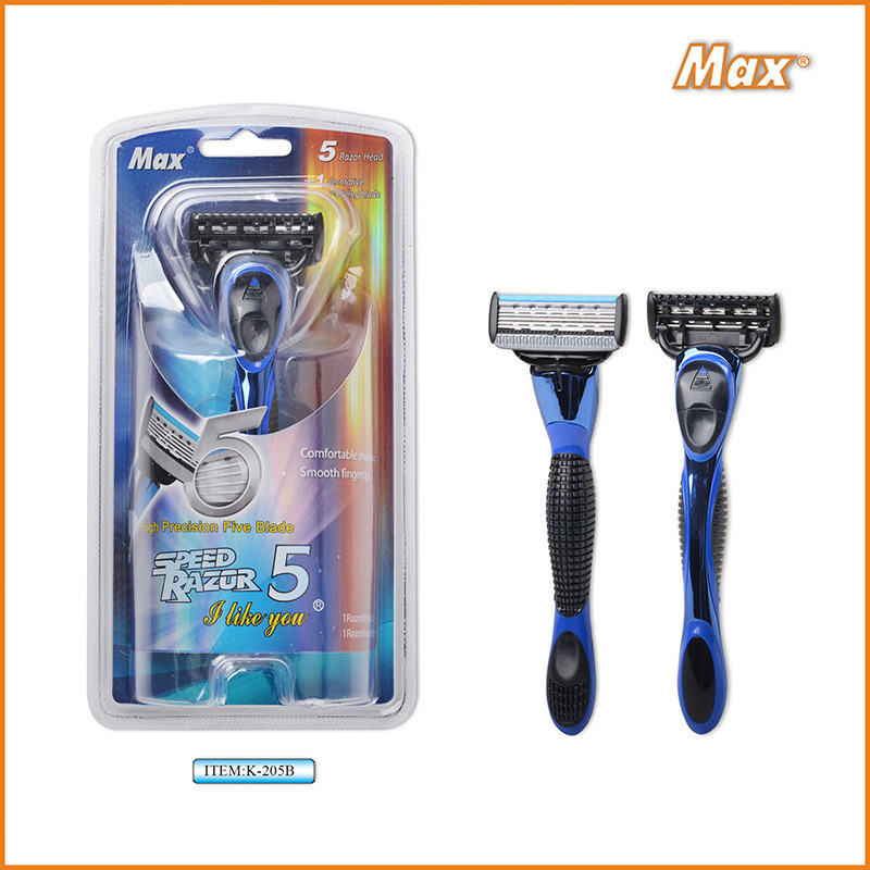 MAX Disposable Shaver single pack 5-layer replaceable cutter head manual razor Jiangsu Liyu factory direct sale