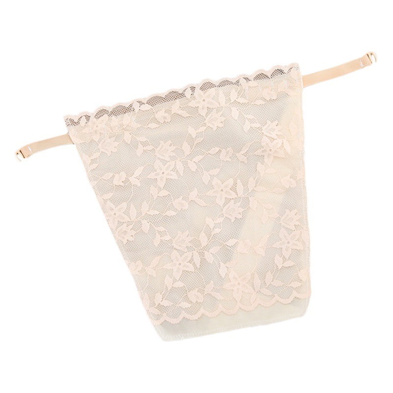 Ice Silk anti-exposure tube top artifact one-piece chest lace seamless fake collar underwear chest covering cloth double layer cold feeling