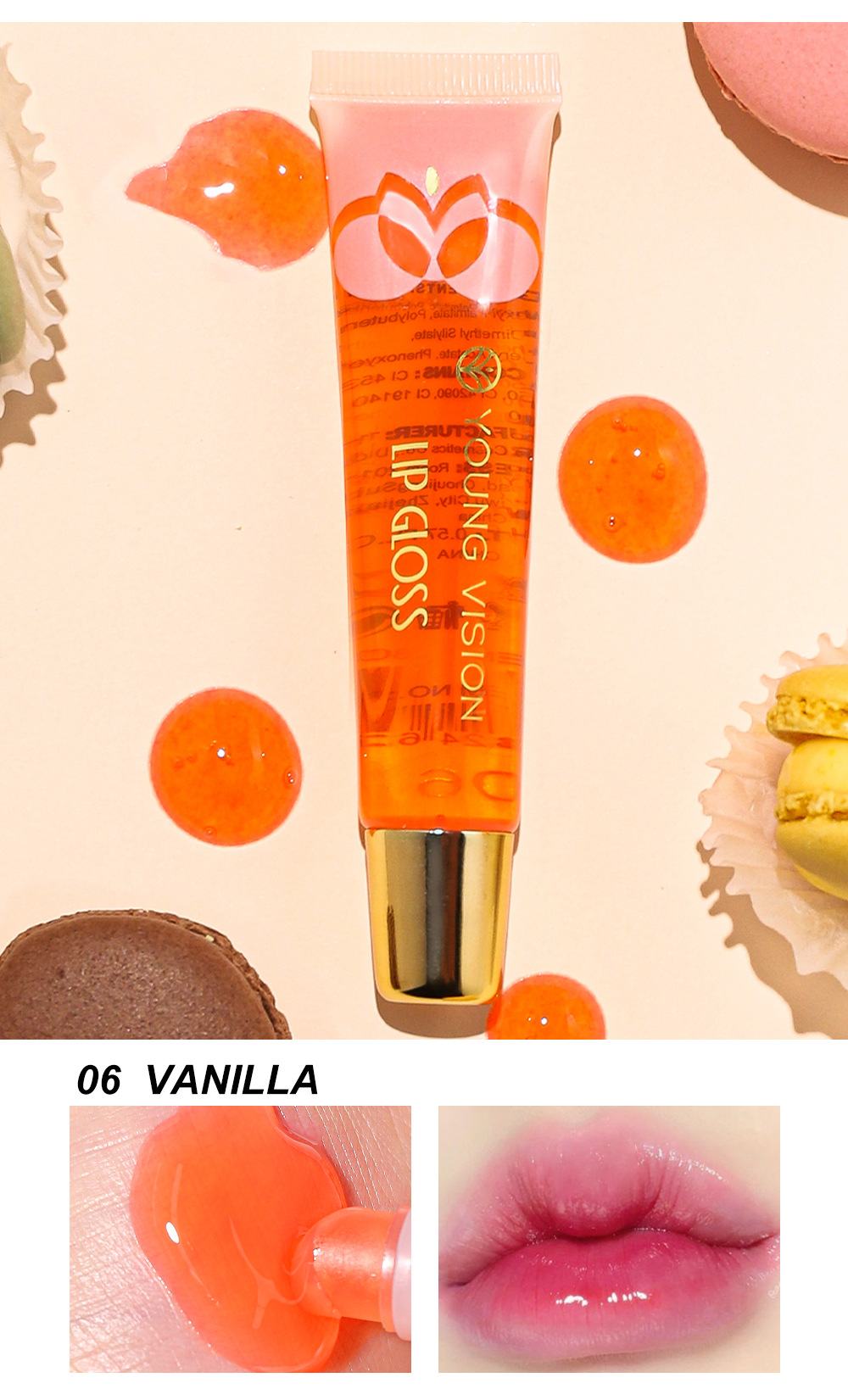 YOUNG VISION Glass Mirror Transparent Lip Oil, Lip Gloss, Mint Lip Liquid, Fruit Lip Gloss undefined